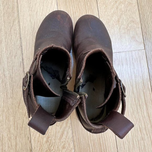 No.6 Brown clog boots in high heel - Picture 4 of 4